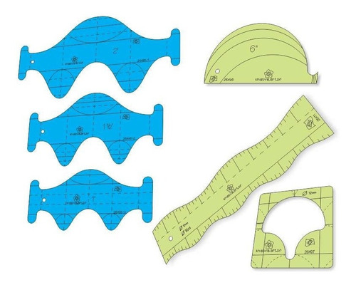 Mega Kit Réguas Para Quilting + Brinde - 22078