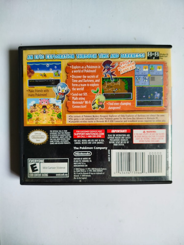 Pokémon Mystery Dungeon Explorers Of The Time Ds (Usado)