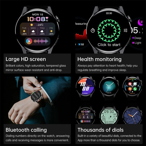 Lige Smartband Sport BW1256A 1.28" Color Negro