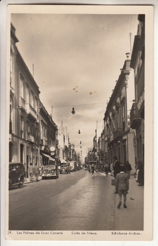 Antigua Postal Calle De Triana Las Palmas De Gran Canarias 