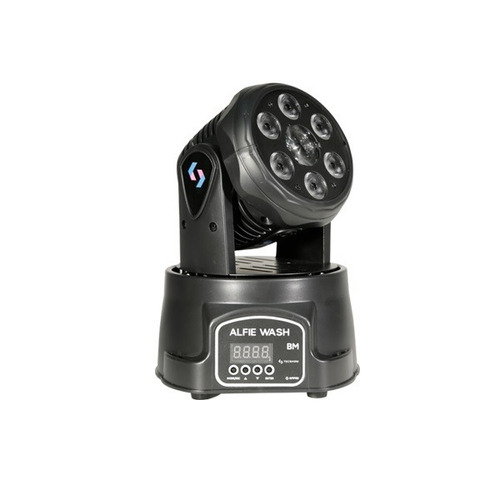 Cabezal Movil Led Doble Efecto Modelo Alfie Bm 6x8w. Wash (bañador) + 1x10w. Beam (haz Cerrado) Rgbw