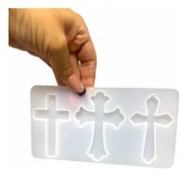 Comprar Molde De Silicon Resina Epoxica Jabones Cruces Cruz