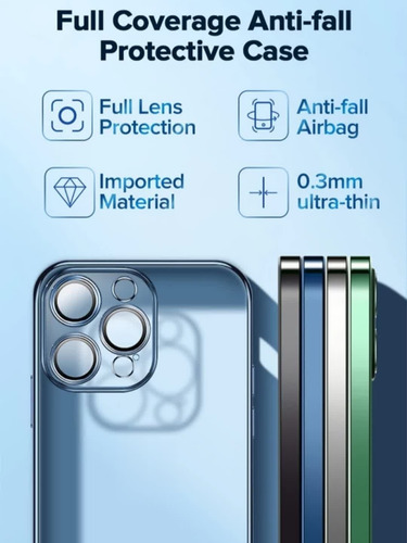 Capinha Para iPhone 13 Pro Várias Cores Proteção Câmera