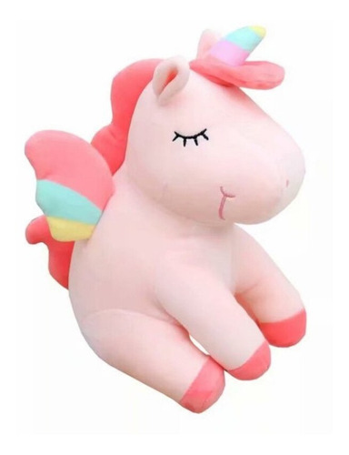 Unicornio Pony De Peluche Arcoiris  Tipo Kawaii Envio Gratis