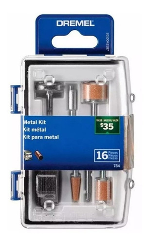 Kit Dremel Minitorno Para Metal 16 Piezas 734-02 Mafacha