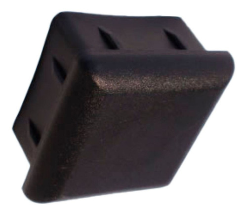 Ponteira Tampa Interna Retangular 25x25 Mm Preta 20 Unidades Cor Preto
