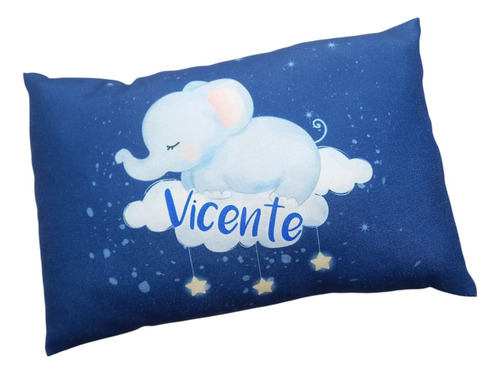 Almohadita Bebe Elefante Nube Azul
