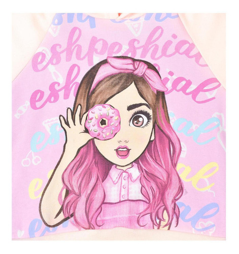 Imagen 2 de 6 de Mis Pastelitos Sudadera Moda Niña Cómoda Caliente
