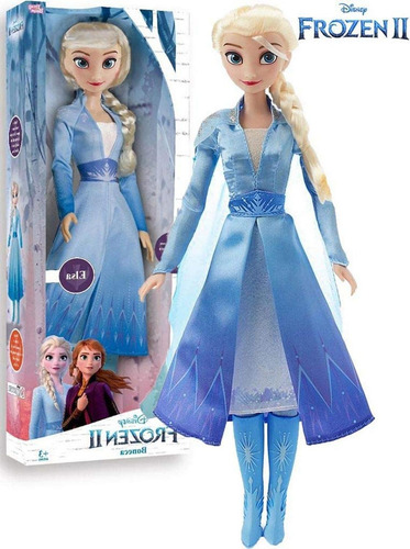 Imagem 3 de 5 de Boneca Elsa Articulada Grande 85cms Frozen S2 Baby Brink