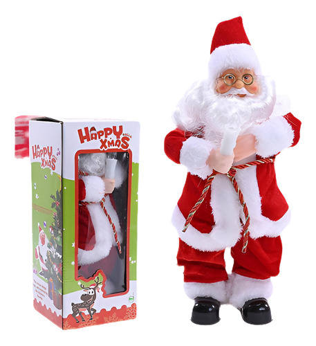 Navidad Santa Claus Figura Eléctrica Música Cantar Juguete A