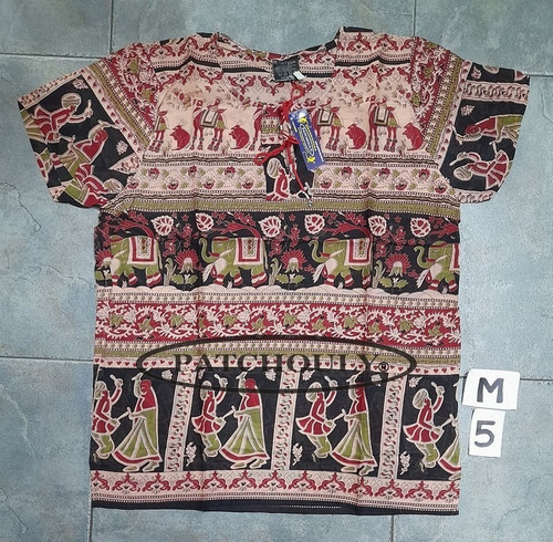 Imagen 3 de 7 de Blusa Maya Camisola India Hindu Artesanal Etnica 100%algodon