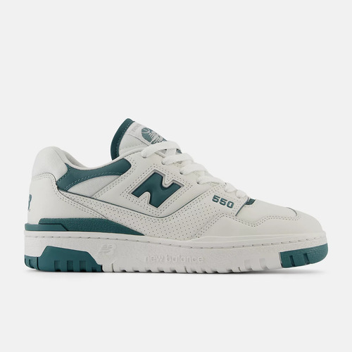 Tenis Mujer New Balance 550 Casuales Comodos Blanco Verde