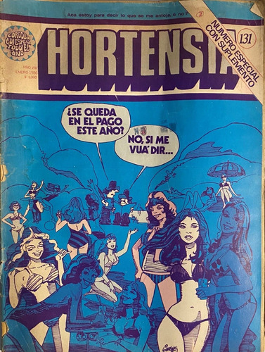 Hortensia, Humor Cordobés, Fontanarrosa 44 Pág, 1/1980, Cr03