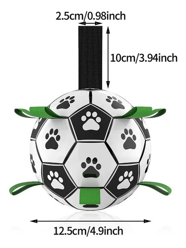 Pelota De Fútbol Inflada Ball, Juguete Para Perros, Para Ent
