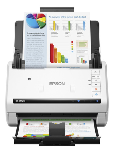 Escáner De Documentos Epson Ds-575w Ii Inalámbrico A Color D