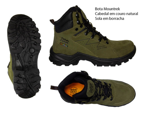 Imagem 7 de 8 de Bota Adventure Mountrek 983 Couro Masculino