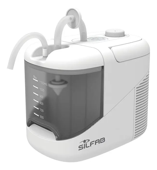 Aspirador De Secreciones Silfab 1,1l C/ Vacuómetro As10