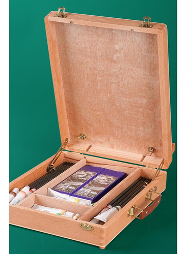 Para Bn Caballete De Madera Para Mesa, Caja De Bocetos,