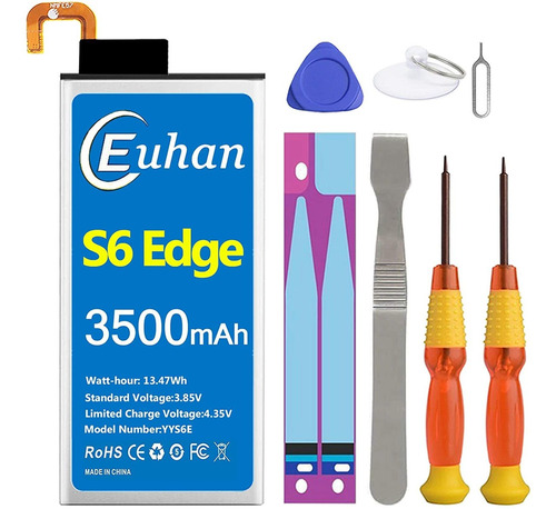 Batería De Repuesto Para Galaxy S6 Edge, Euhan 2900 Mah, Pol