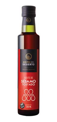 Aceite De Sesamo Tostado Aceites Del Desierto 250ml Sin Tacc