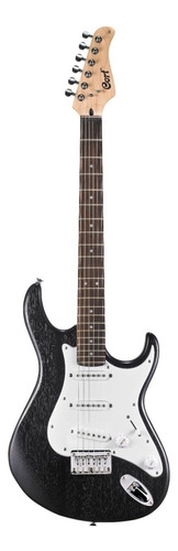Guitarra eléctrica Cort G Series G100 double-cutaway de caoba black open pore poro abierto con diapasón de jatoba