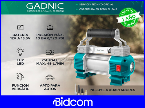 Compresor De Aire Caudal Máximo De 45 L/min Gadnic