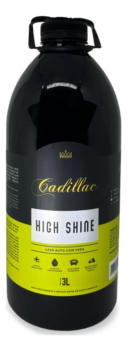 Shampoo Automotivo Com Cera High Shine 3L Cadillac