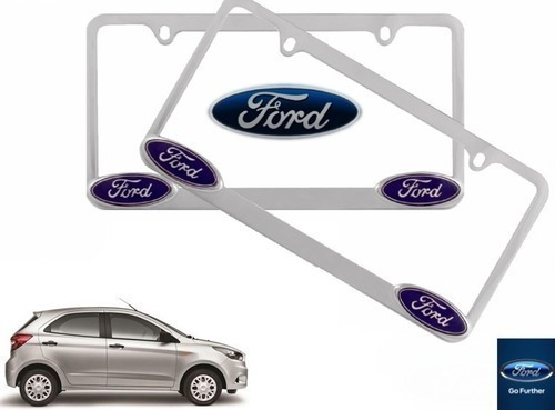 Par Porta Placas Ford Figo Hb 1.5 2015 A 2017 Original