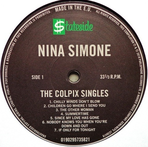 Vinilo Nina Simone  The Colpix Singles