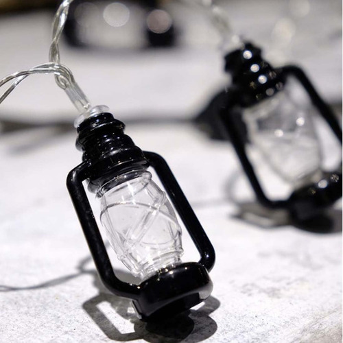 20 Led Mini Luces De Cuerda Led De Linterna Retro Retro, Luc