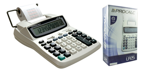 Calculadora Procalc Mesa Balcão Impressão Bobina Lp25 12 Dig
