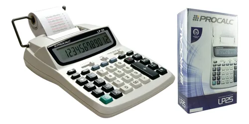 comprar Calculadora De Impressão Procalc 12 Dígitos Lp25 Bobina Mesa