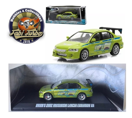 Greenlight Velozes Furiosos 1:43 - 2002 Lancer Evolution Vii