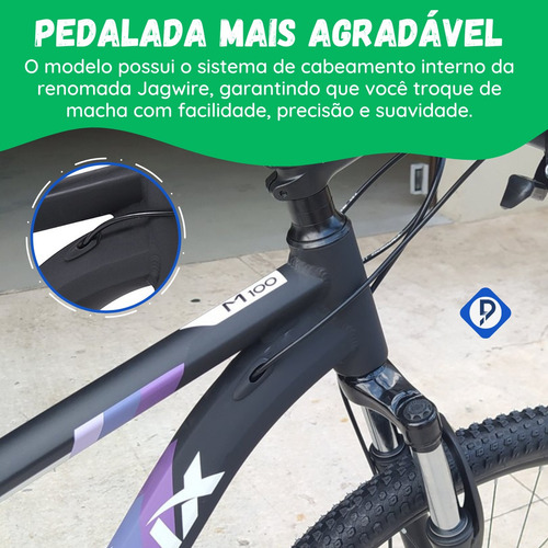 Imagem 4 de 8 de Bike Trinx M100 Max 15 Preto Fosco E Roxo