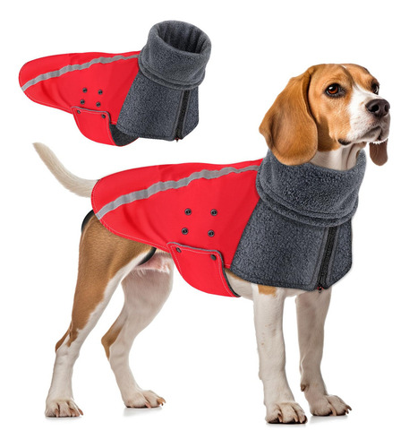 Abrigo De Invierno Para Perros Cálido Forro Polar Chaqueta P