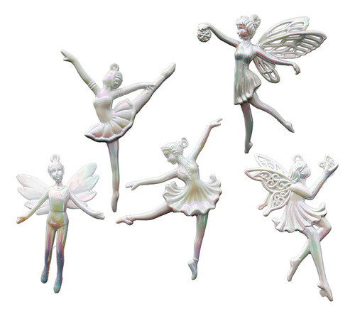 5 Piezas Colgante De Árbol De Navidad, Adorno De Bailarina