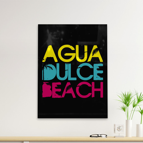 Cuadro Deco Agua Dulce Beach (d0936 Boleto.store)