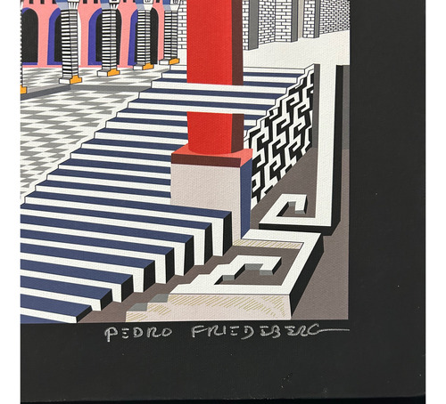 Cuadro Geclee De Pedro Friedeberg 125x73 (Usado)
