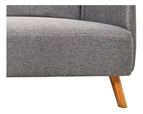 Sala Esquinera Minimalista Moderna Sofa Cama Salas Sillon Color Gris