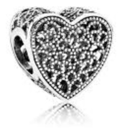 Charm,dije Pandora Corazón  Filigrana  Plata925  Original 