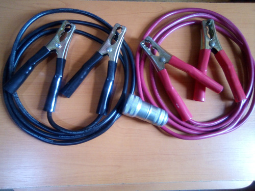 Cables Auxiliares Para Bateria De  Carro Y Moto 2,5 Mts  