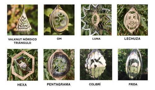 Windspinner / Encanta Viento Acero Inox - Cruz Orlada 20 Cm