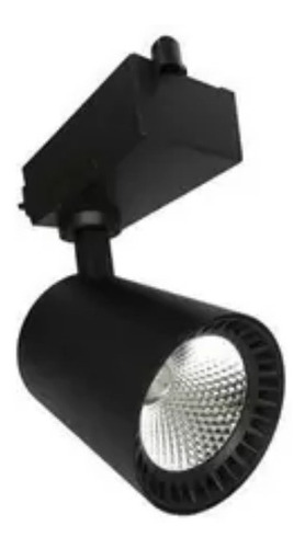 Imagem 2 de 4 de Spot Para Trilho Eletrificado Preto 10w Branco Quente 3000k