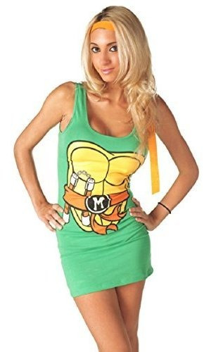 Vestido Tmnt Tortugas Ninja Michelangelo Vestuario Juniors T