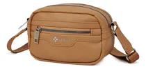 Comprar Morral Lexico Premium L422 Camel Eco Cuero Bandolera Mujer