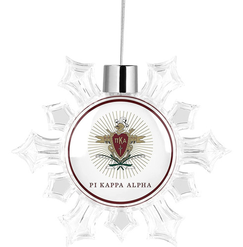 Pi Kappa Alpha Fraternidad Copo De Nieve Adorno De Árb...