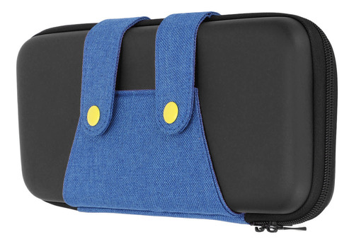 Funda De Juego Azul Con Doble Cremallera, Con Carcasa Rígida