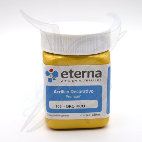 Imagen 1 de 6 de Acrilico - Eterna 250 Cc Oro Rico - Xion Store