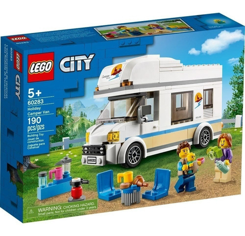 Lego City Autocaravana De Vacaciones 60283 Cantidad de piezas 190