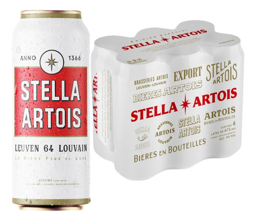 Cerveza Stella Artois Vintage 2023 473 Cc X 6 Uni